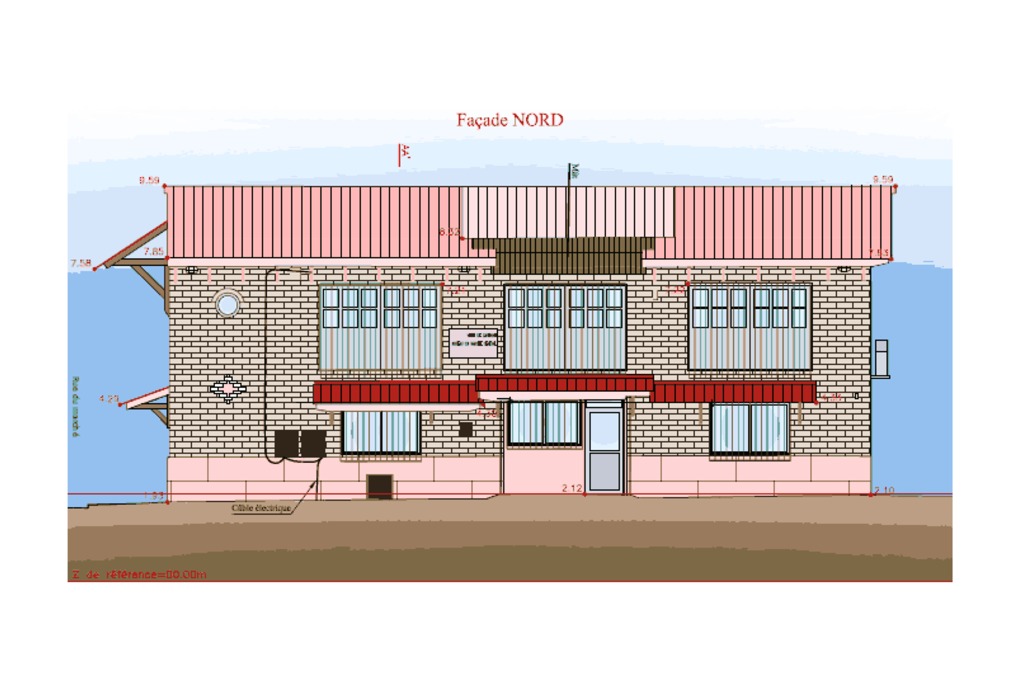 Relevé de façade au scanner 3D réalisé par CRIGE